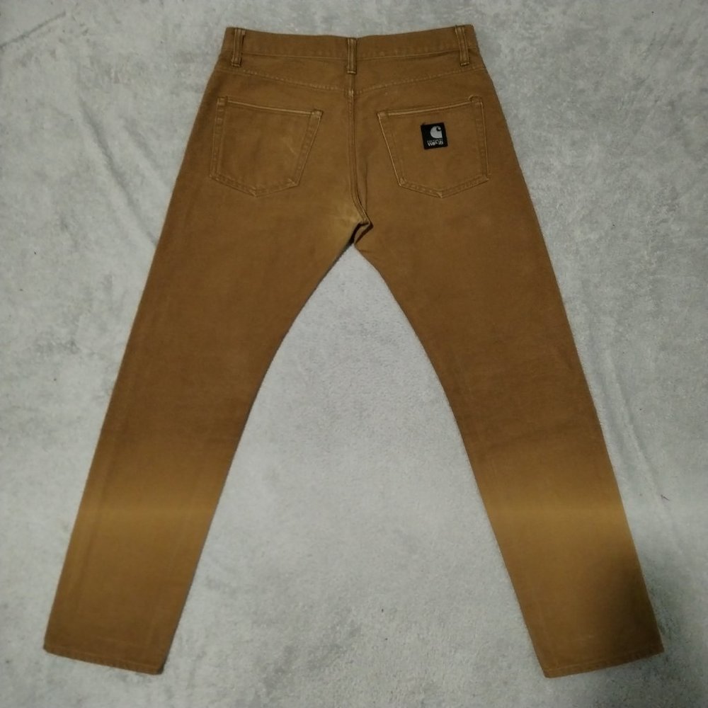 Carhartt WIP Jeans Men 33x32 (34x31) Tan Brown Klondike XXV 25 Years Anniversary - Picture 7 of 16
